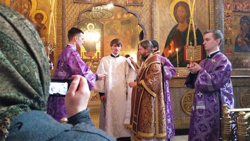 Епископ Егорьевский Тихон (Шевкунов) совершил диаконскую хиротонию Владимира Сердюка